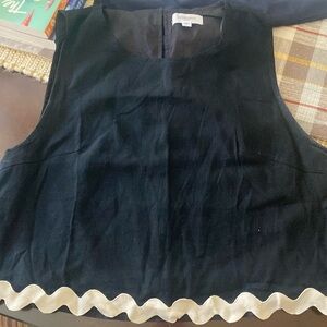 Zig zag black and white short set